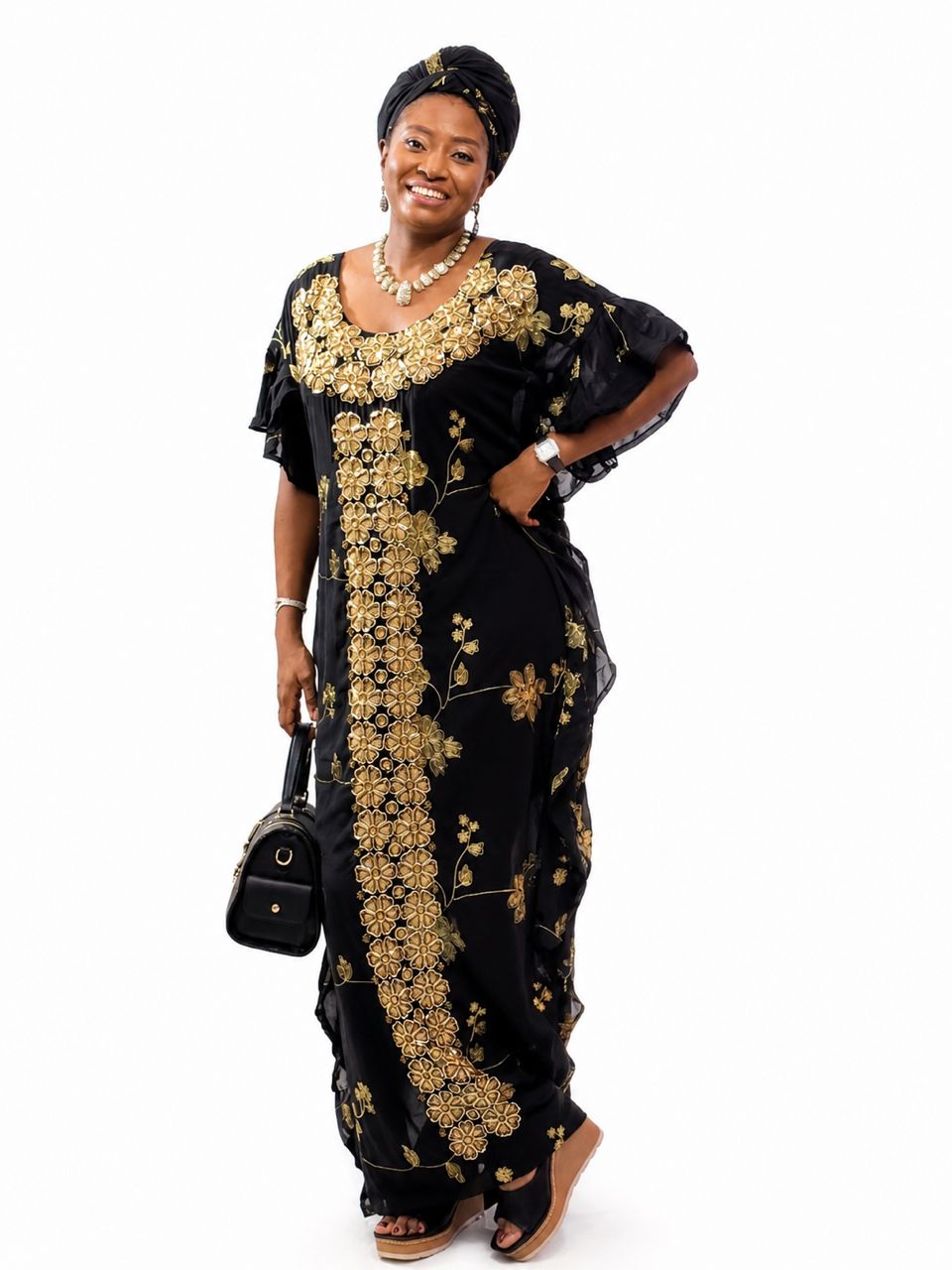 T&T Ember Luxe Embellished Kaftan