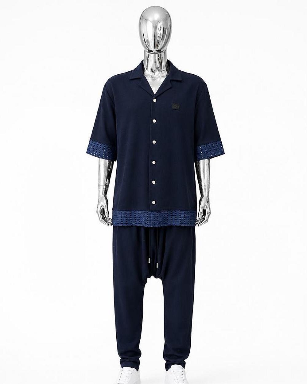T&T Midnight Heritage Aso-Oke Co-Ord Set
